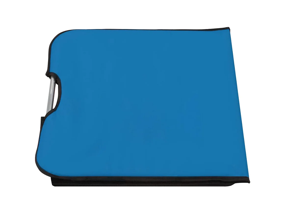 stuks opvouwbare strandmatten staal en stof blauw