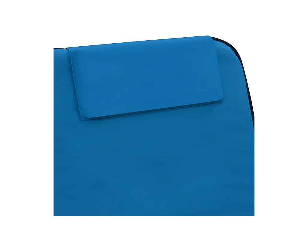 stuks opvouwbare strandmatten staal en stof blauw