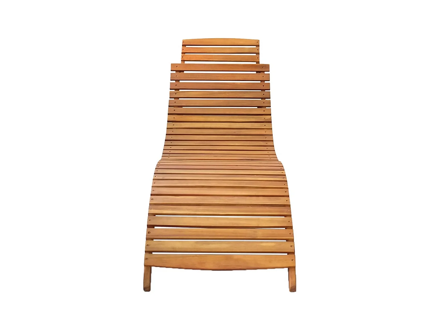 Set van 2 ligstoelen, massief acaciahout