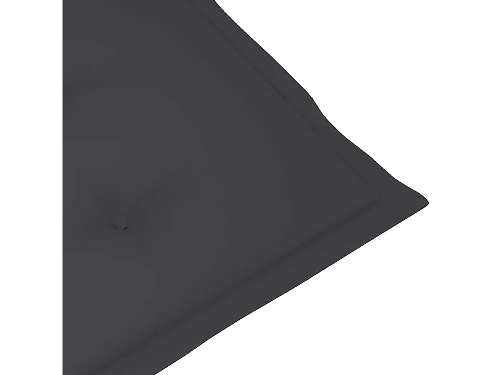 Chaise longue d'extérieur repose-pied et coussin Acacia solide