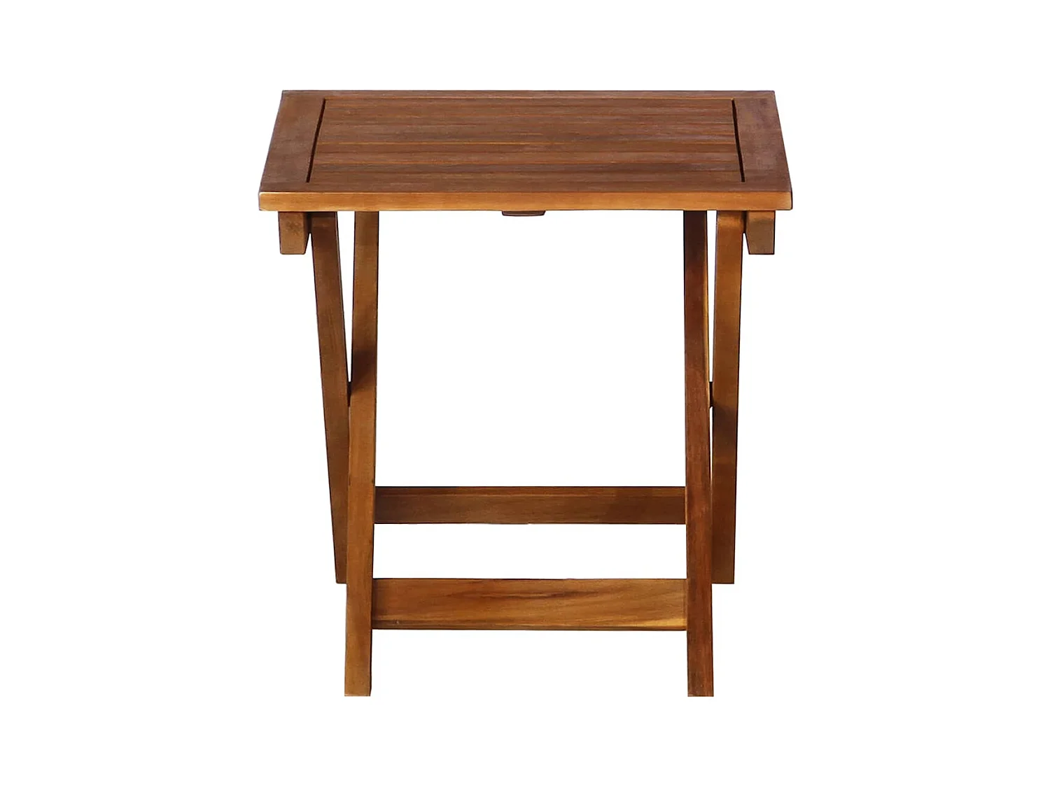 Conjunto de 2 tumbonas con mesa y cojines Madera maciza de acacia