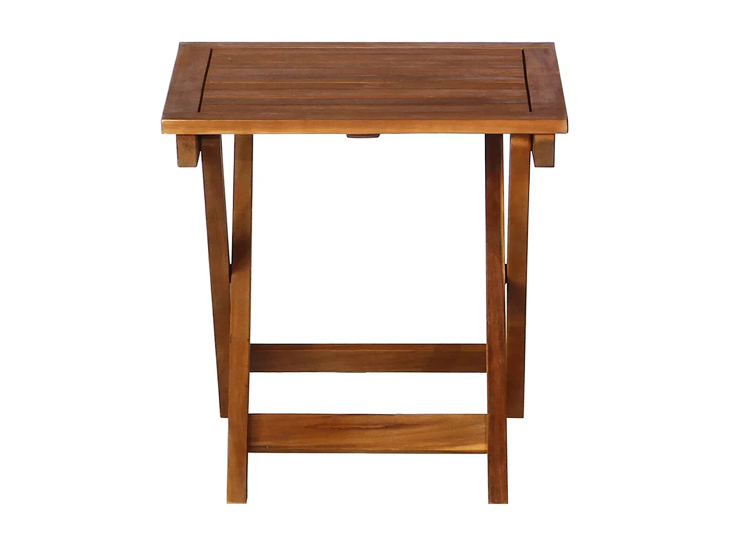 Conjunto de 2 tumbonas con mesa y cojines Madera maciza de acacia