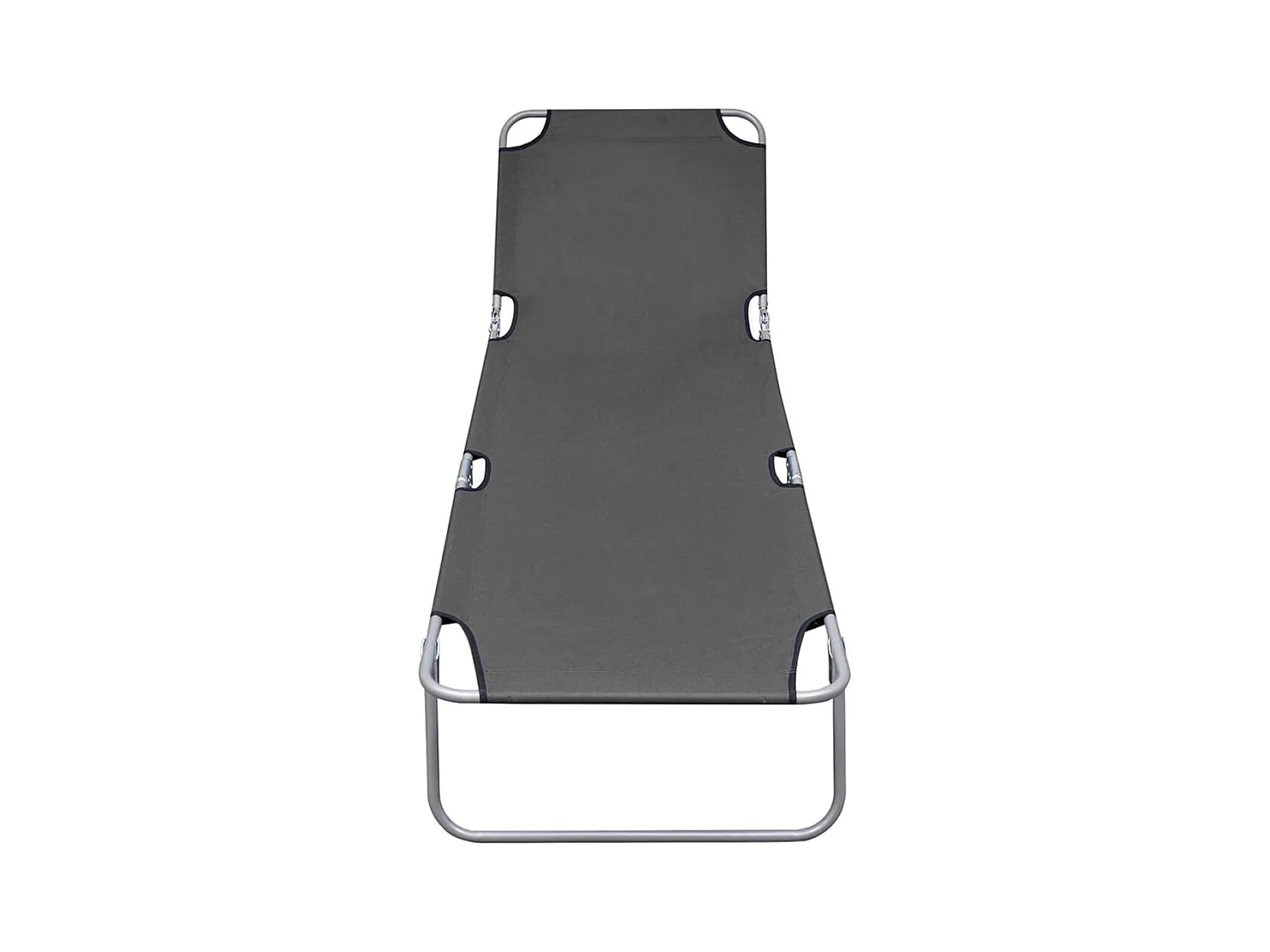 Opvouwbare loungestoel met verstelbare rugleuning Grijs