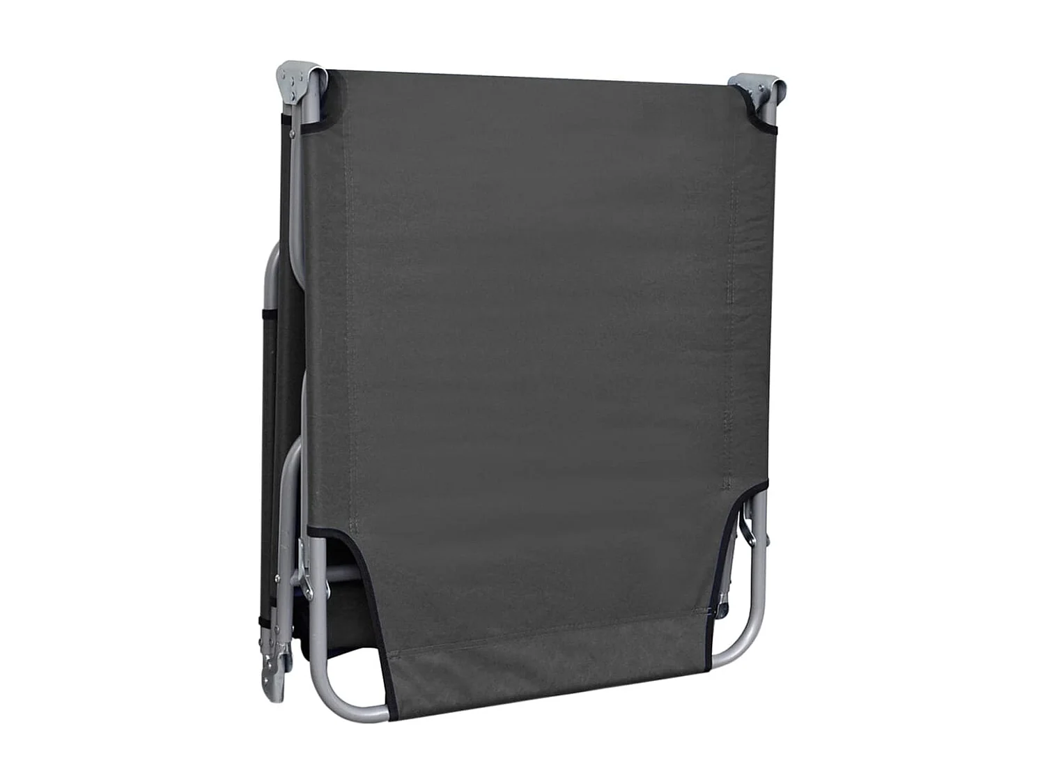 Sillón plegable con respaldo regulable Gris