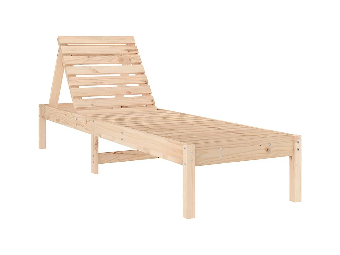 Ligstoelen set van 2 199,5x60x74 cm massief grenenhout