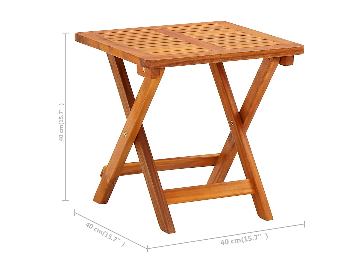 Sillón de jardín con mesa y cojín de madera de acacia