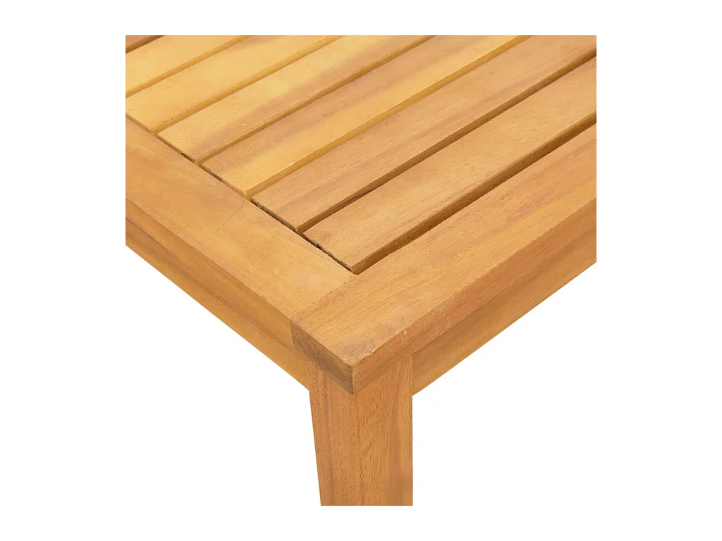 2er-Set Liegestühle mit grauem Akazienholz und Textilene-Tisch