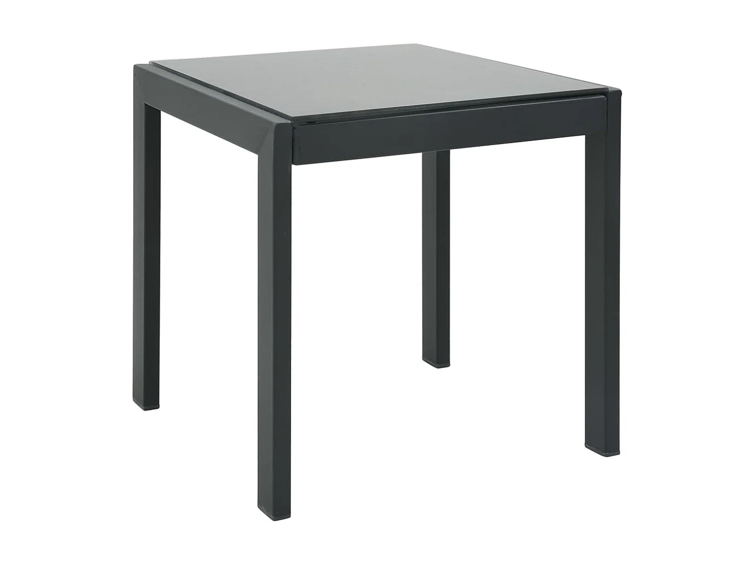 Set van 2 ligstoelen met tafel van textiel en staal