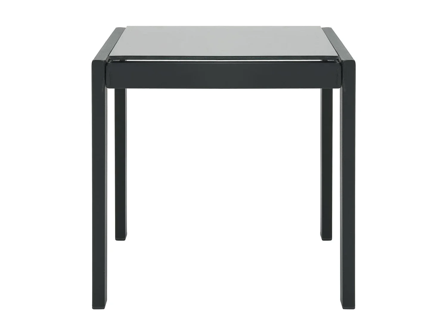 Chaises longues lot de 2 avec table Textilène et acier