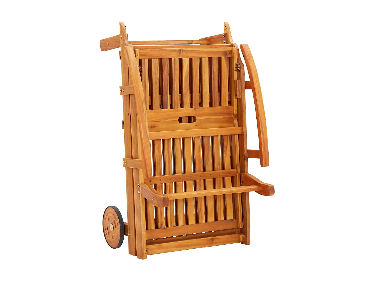 Sillón de jardín con cojín Madera maciza de acacia