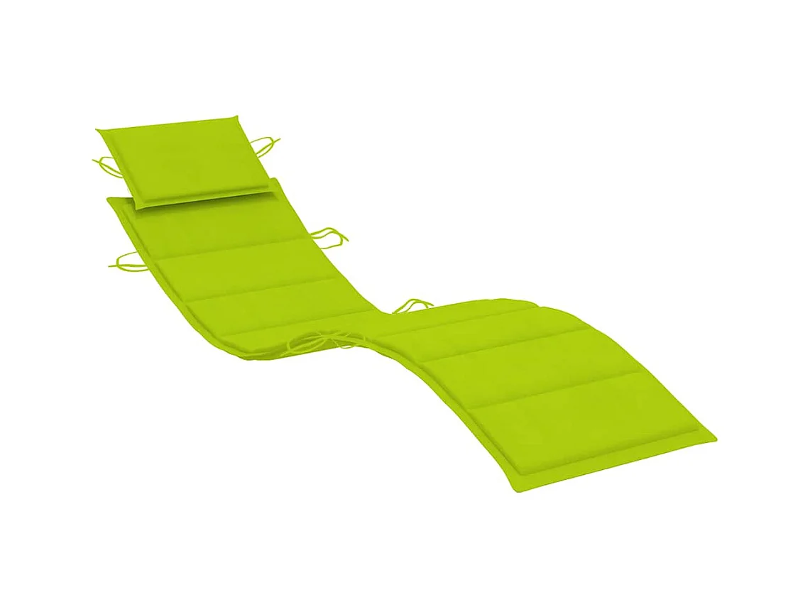 Garten-Loungesessel mit Kissen Massives Akazienholz