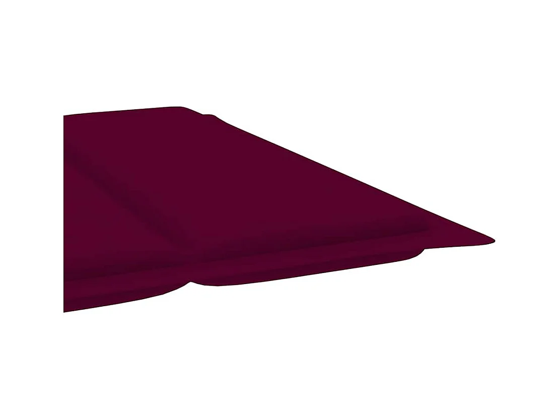 Sillón de jardín con cojín Madera maciza de acacia