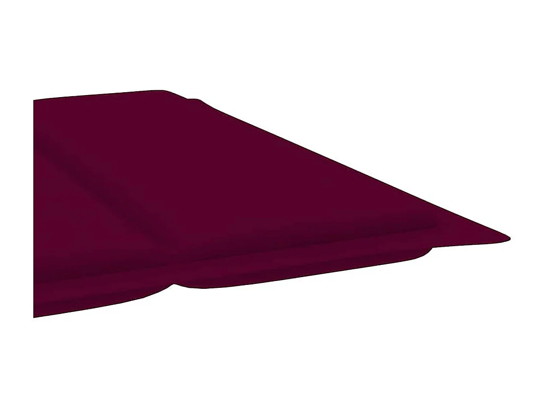 Sillón de jardín con cojín Madera maciza de acacia