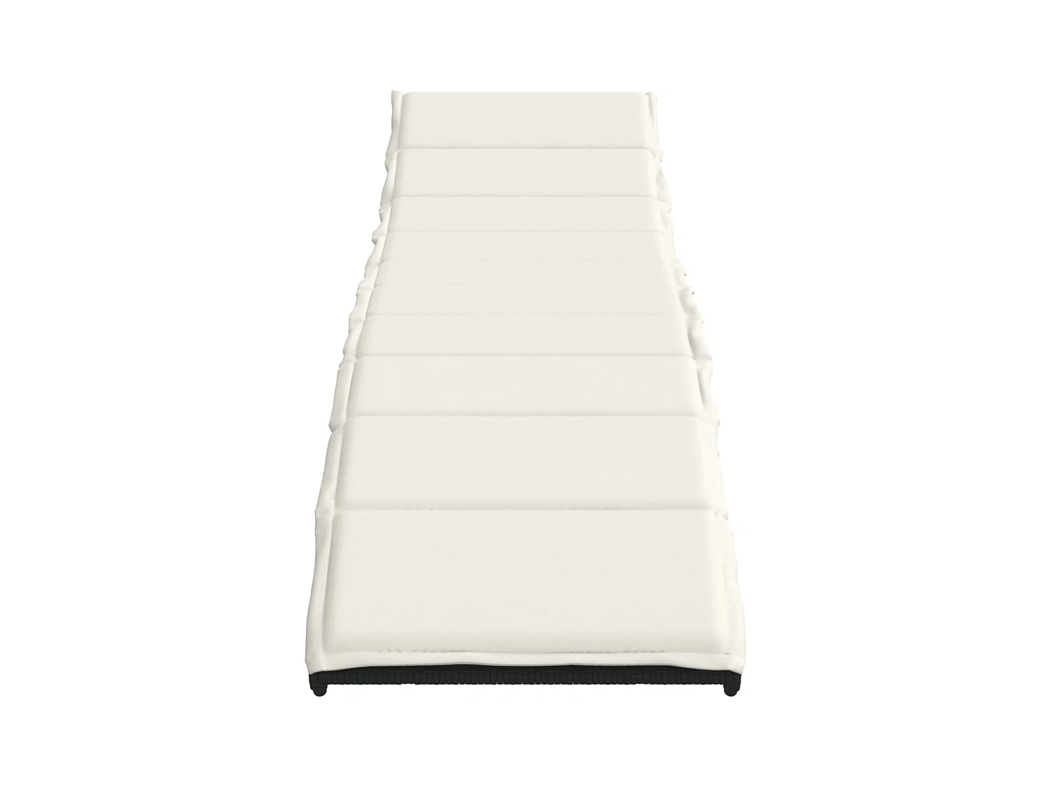 Set van 2 ligstoelen met zwarte kunsthars rieten tafel