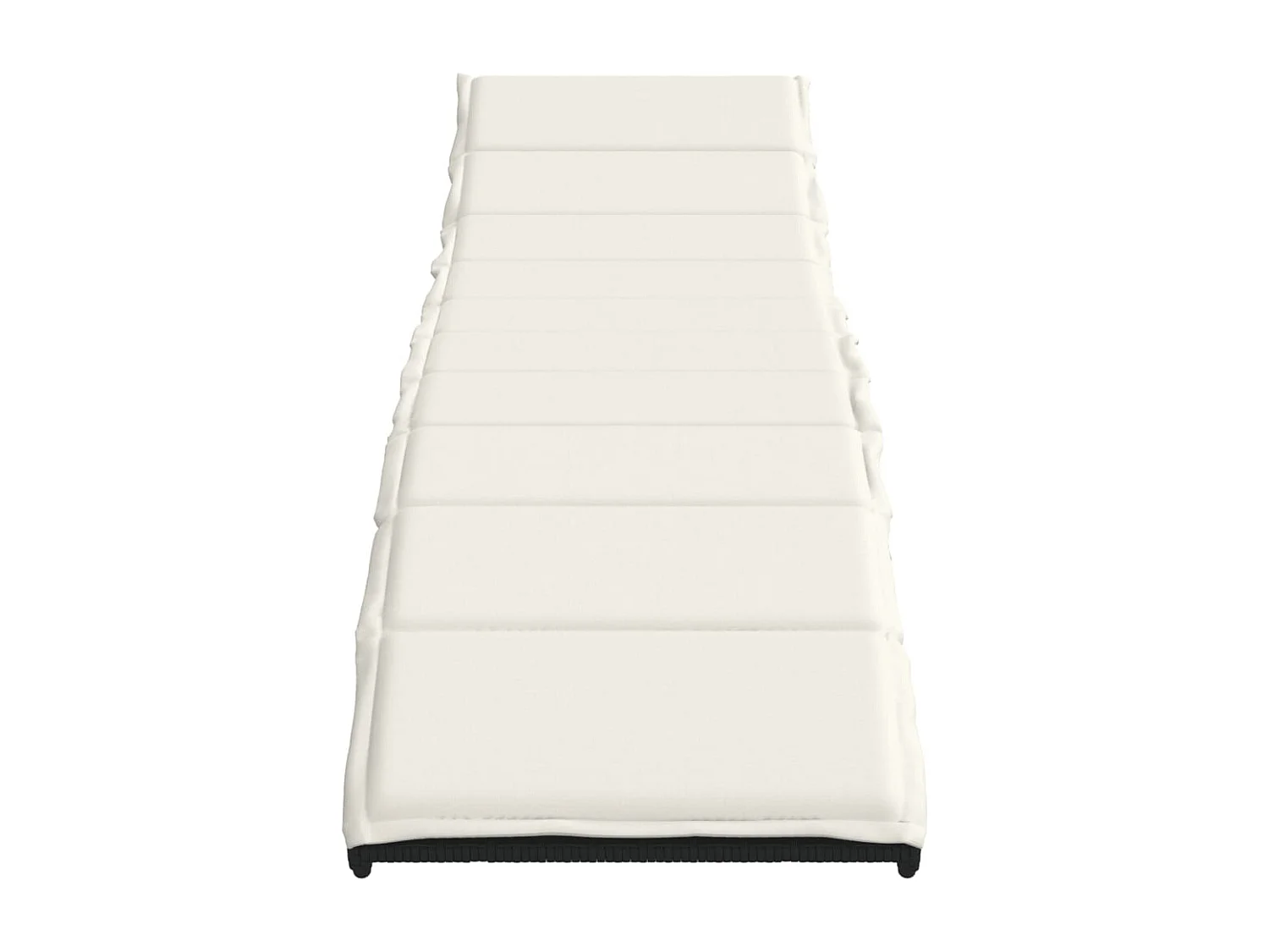 Conjunto de 2 tumbonas con mesa de mimbre de resina negra