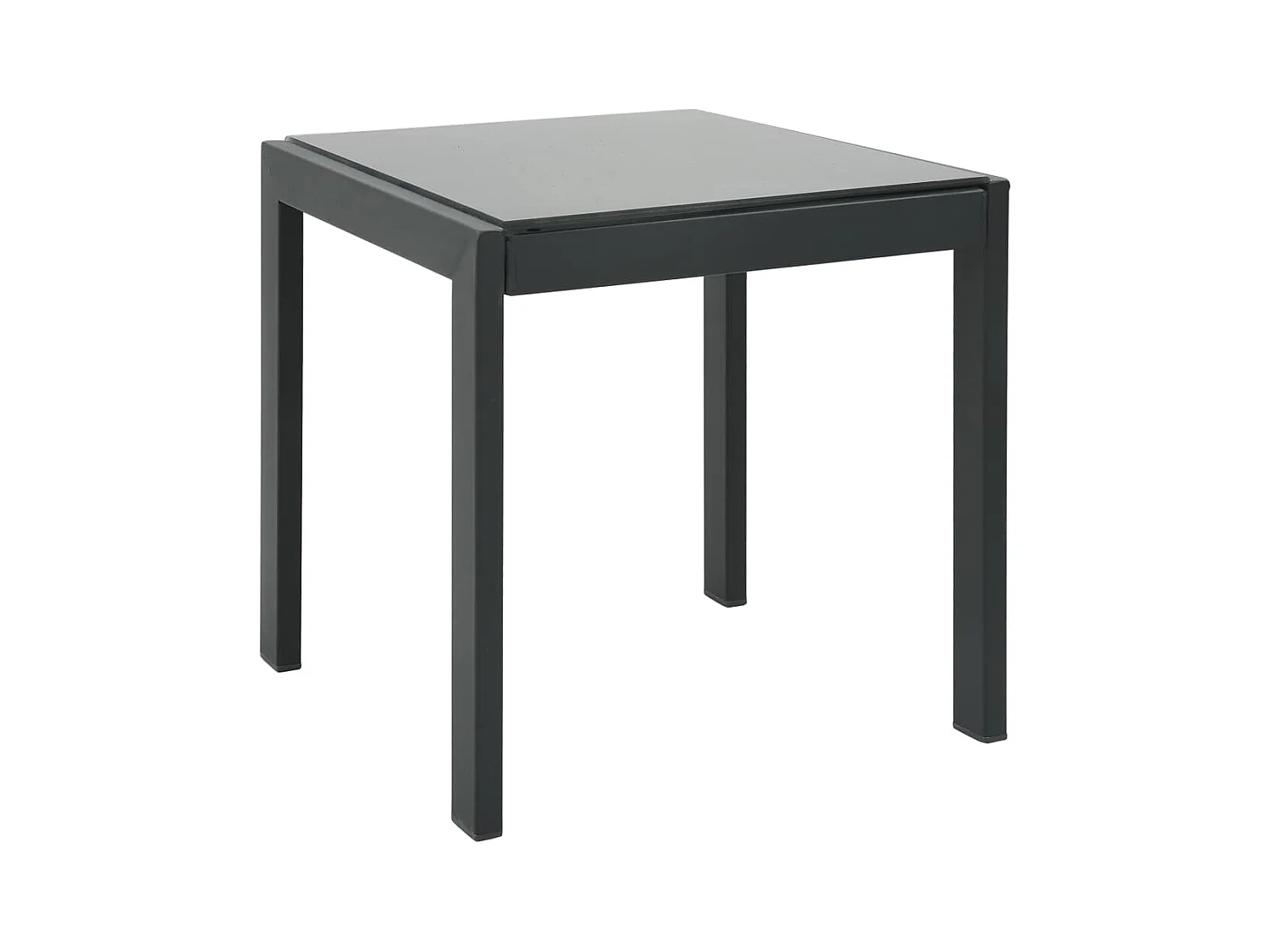 Chaises longues lot de 2 avec table Textilène et acier