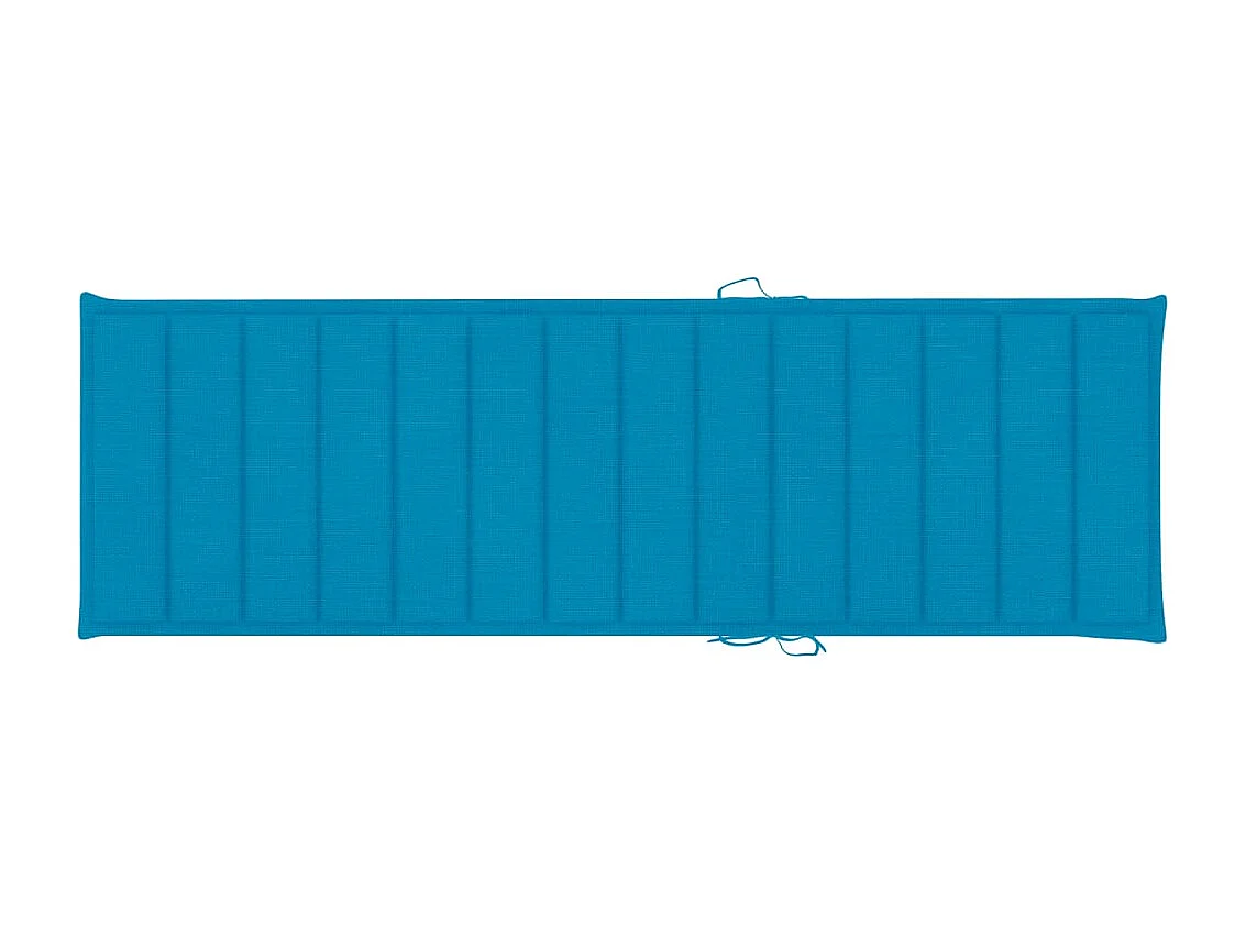 Chaise longue de jardin avec table et coussin Pin imprégné