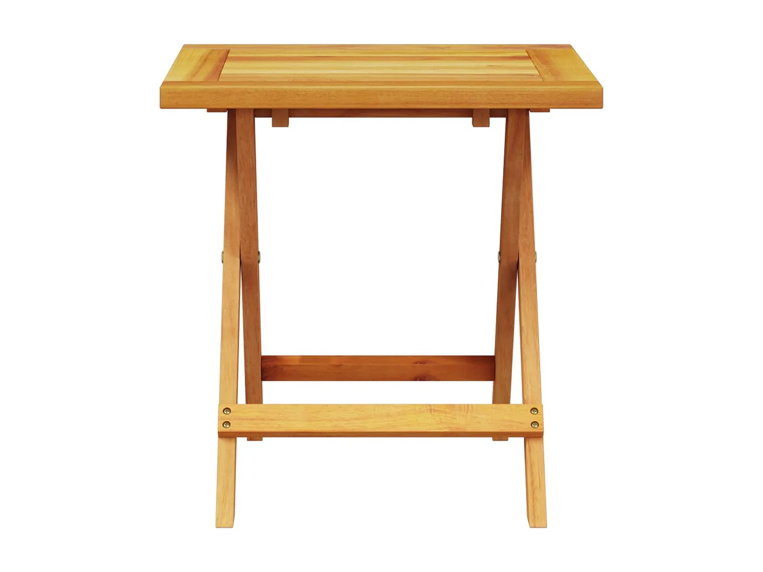 Chaise longue con cojín y mesa en madera maciza de acacia