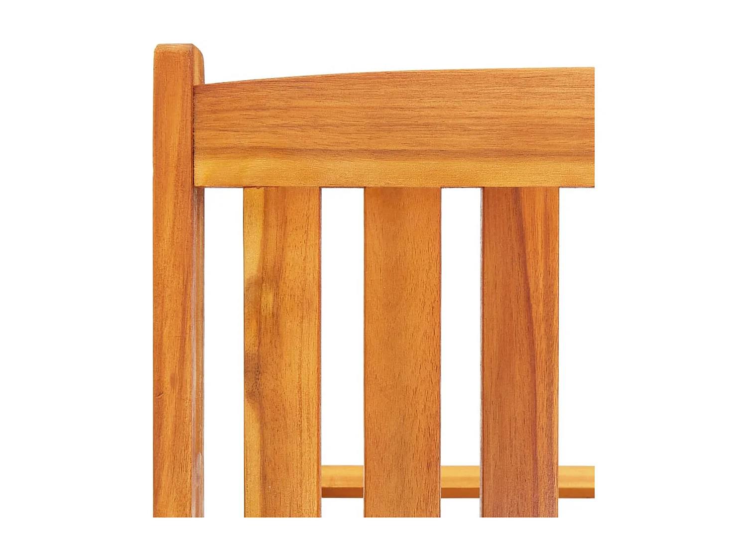 Conjunto de 2 tumbonas con mesa y cojines Madera maciza de acacia