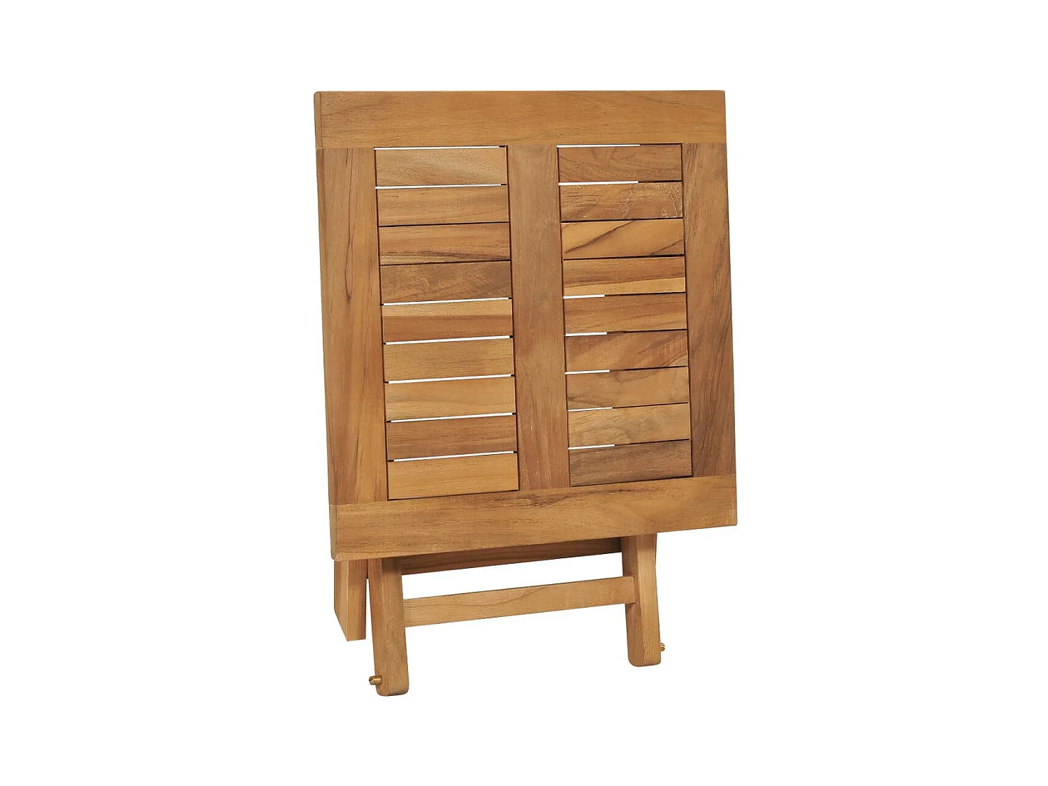 Salon de jardin pliable 3 pcs Bois de teck solide