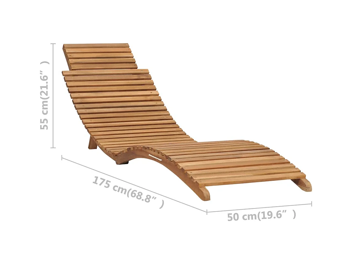 Salon de jardin pliable 3 pcs Bois de teck solide