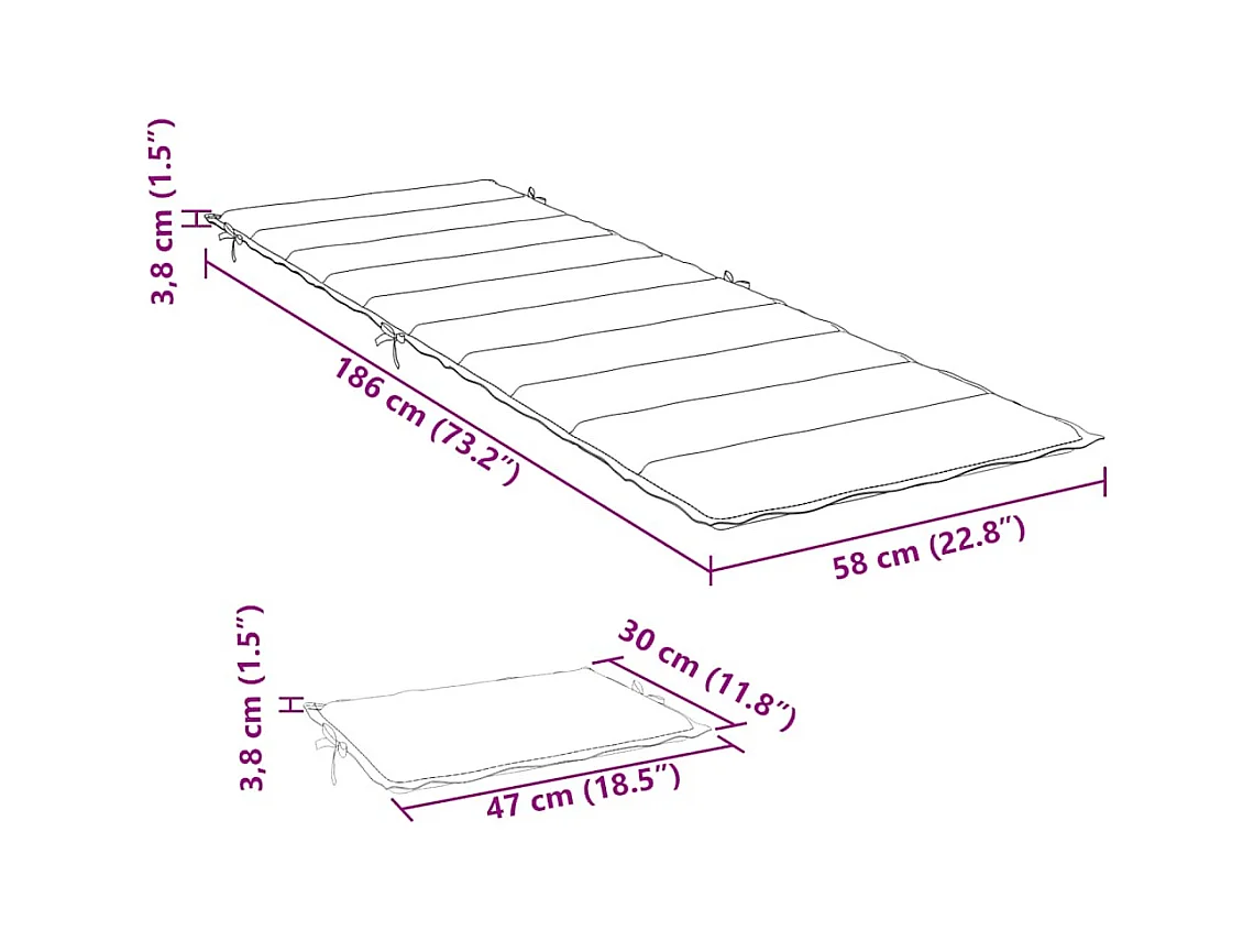 Poltrona da giardino con tavolo e cuscino in legno di acacia