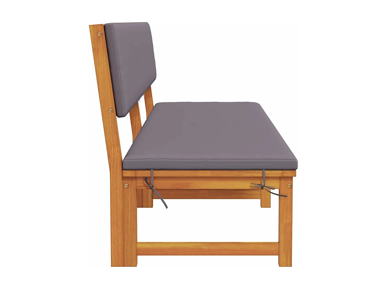 Transat 1-personne Marron 200 x 57 x 75cm Bois d'acacia massif