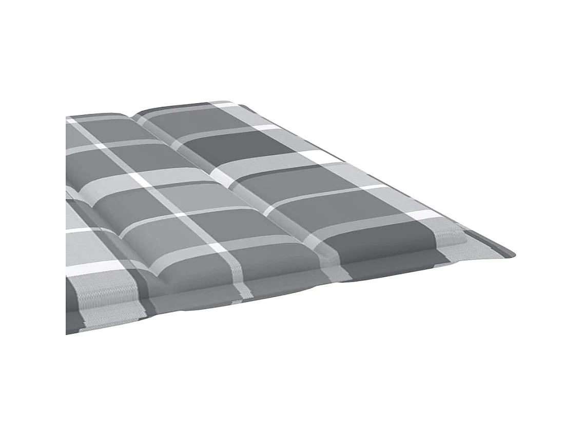Chaise longue de jardin avec coussin Bois d'acacia solide