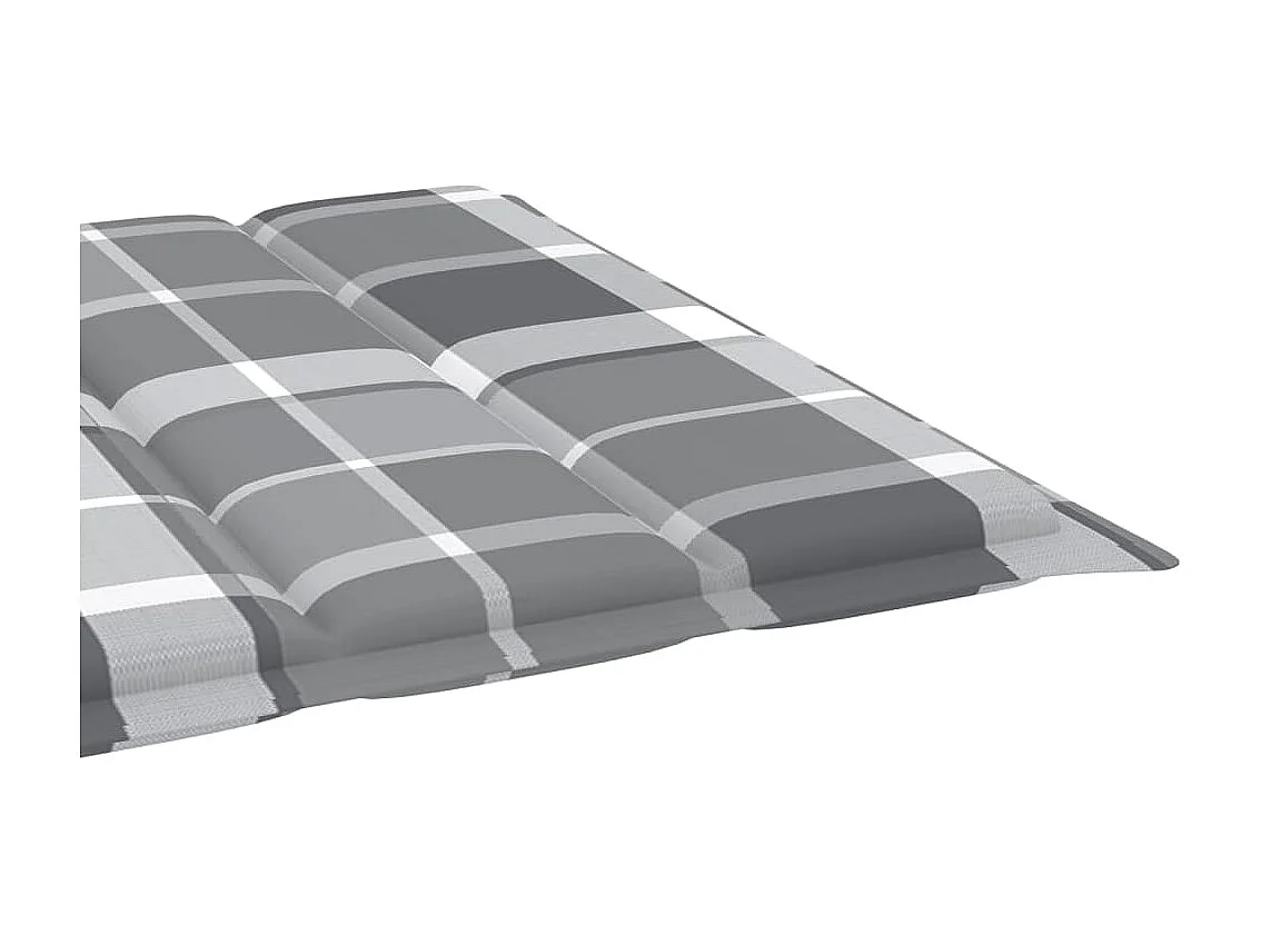 Chaise longue de jardin avec coussin Bois d'acacia solide