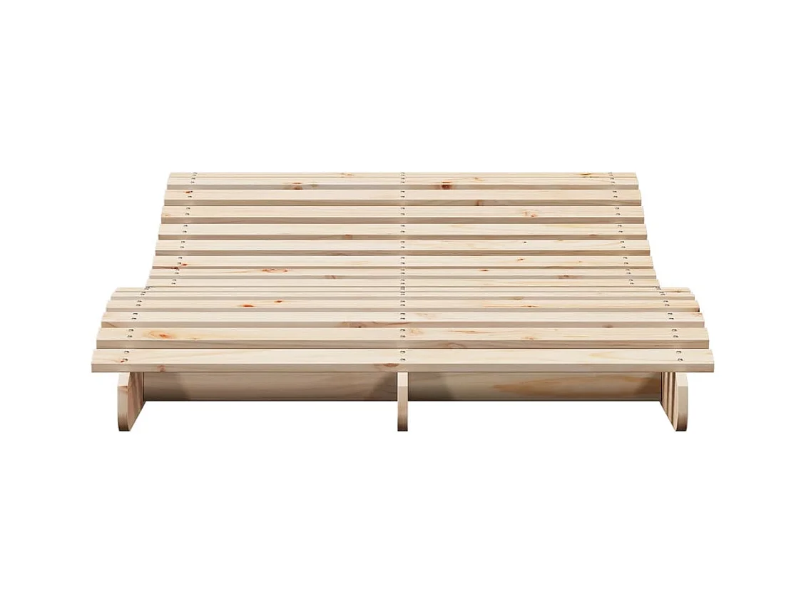 Chaise longue 205x110x31,5 cm massief grenenhout