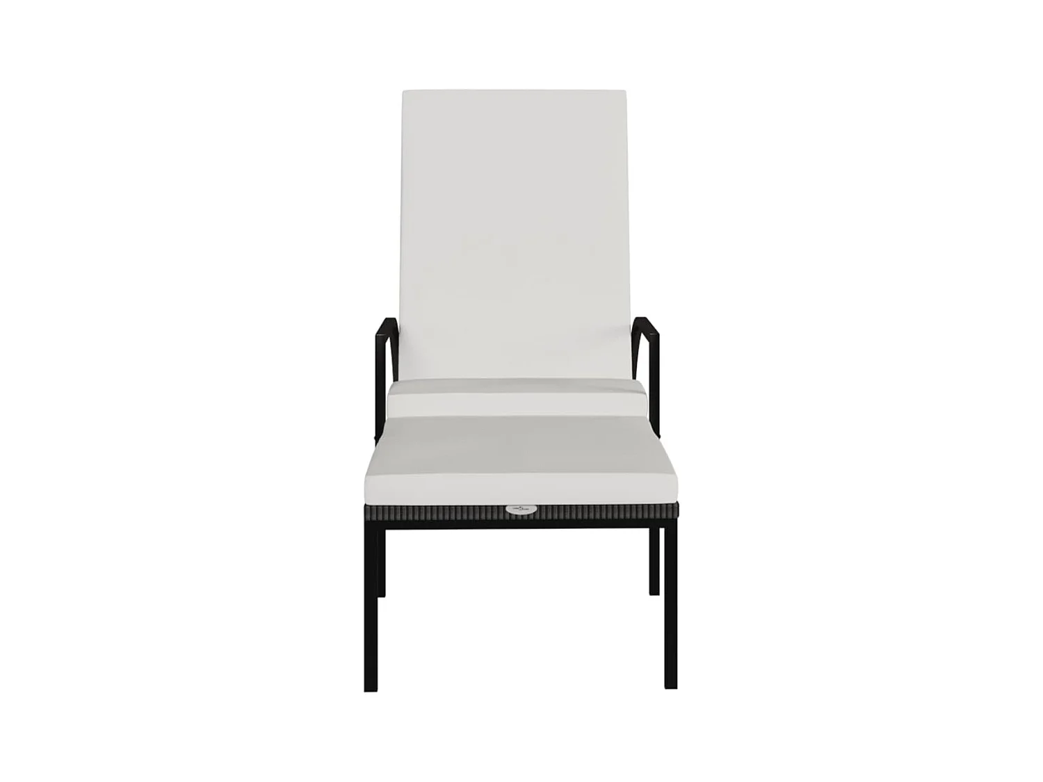 stuks bruine rotan loungestoelen met voetenbank