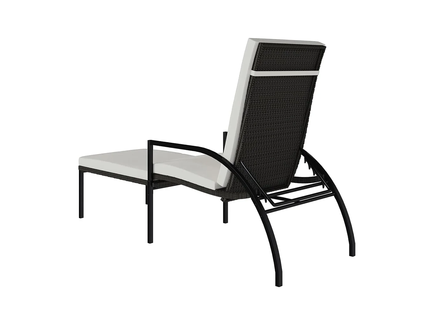 stuks bruine rotan loungestoelen met voetenbank