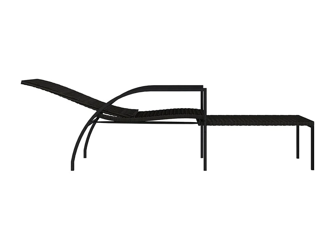 stuks bruine rotan loungestoelen met voetenbank