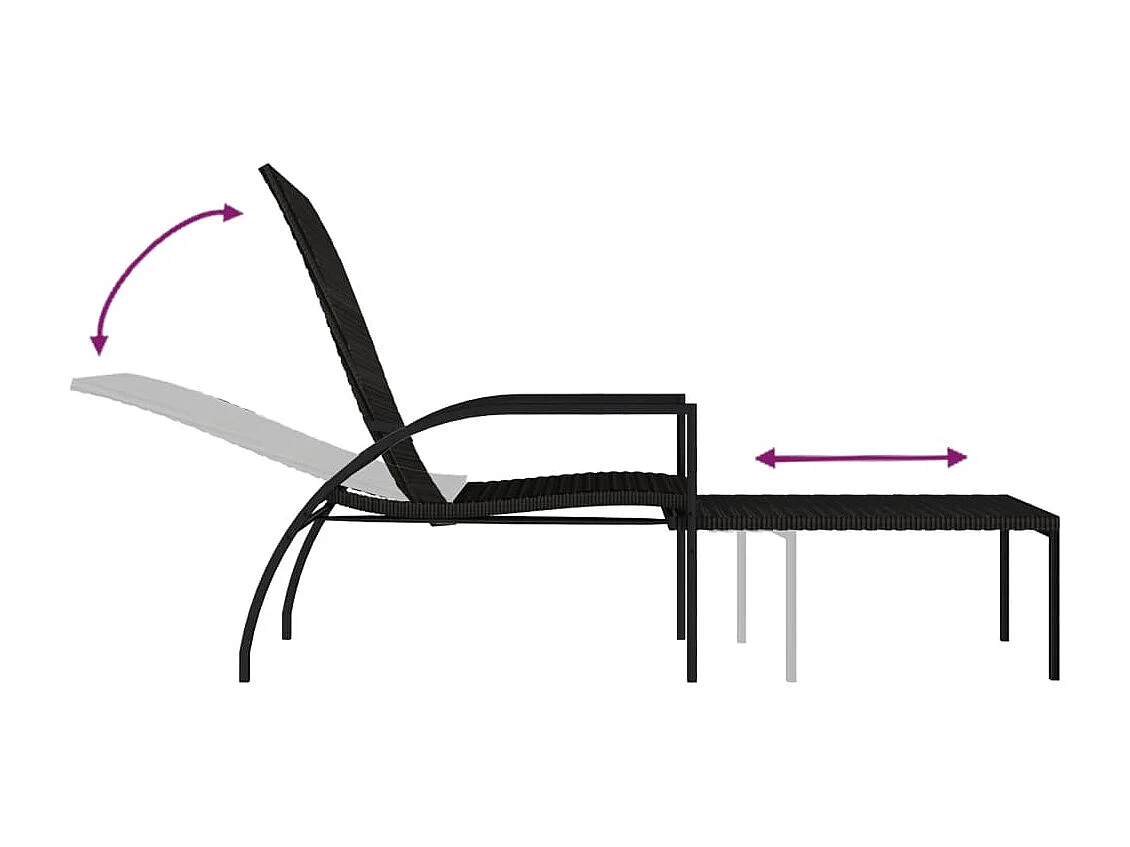 stuks bruine rotan loungestoelen met voetenbank