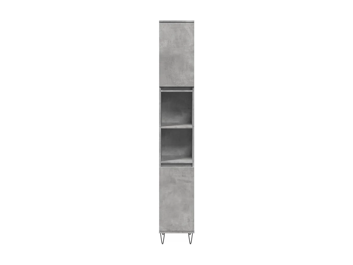 Armoire de salle de bain gris béton 30x30x190 cm
