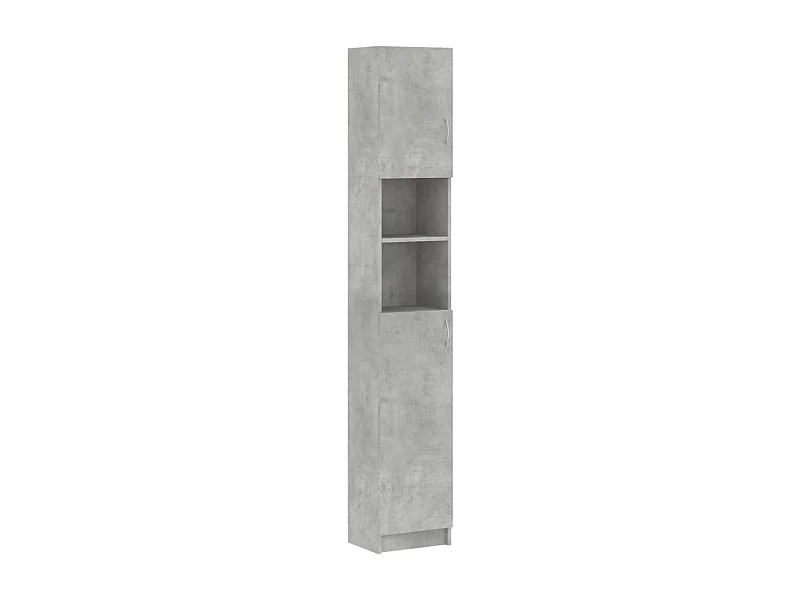 Badkamerkast Betongrijs 32x25,5x190 cm Technisch hout