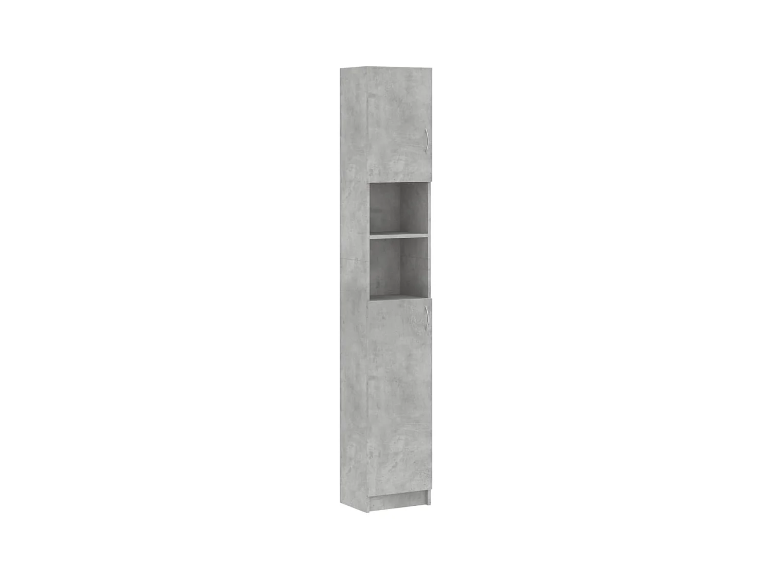 Mueble de baño Gris hormigón 32x25,5x190 cm Madera de ingeniería