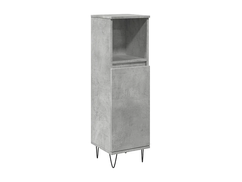 Mobile bagno grigio cemento 30x30x100 cm