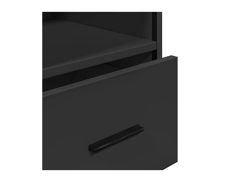 Zwarte badkamerkast 35x37,5x100 cm bewerkt hout