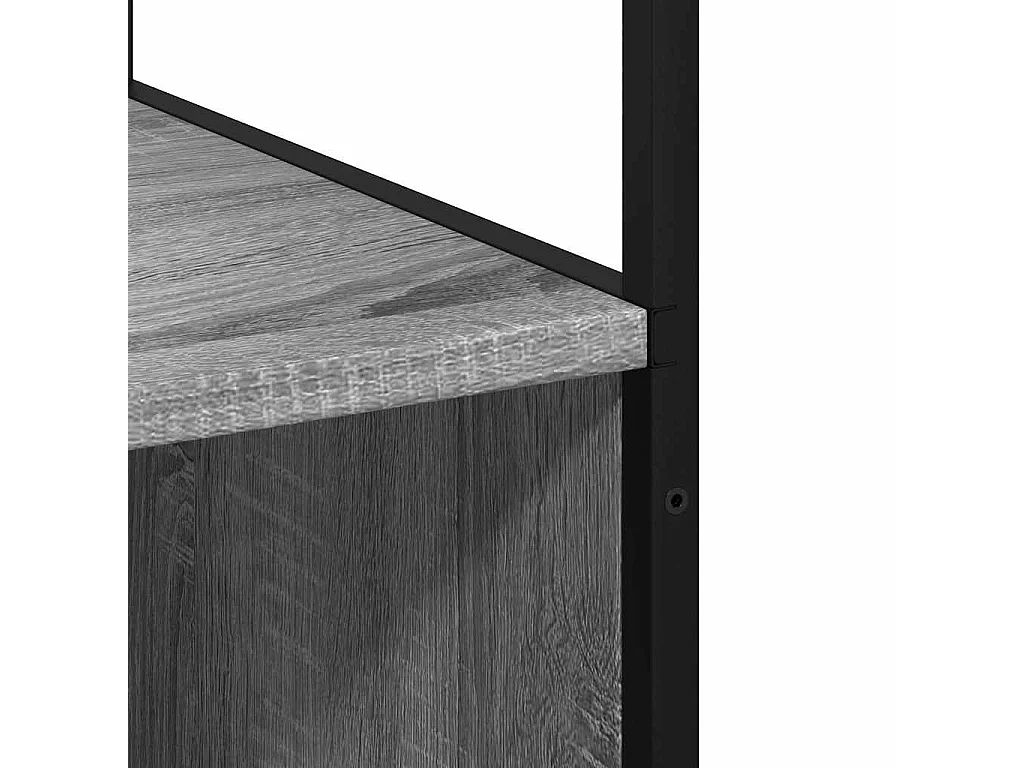 Armoire de salle de bain sonoma gris 35x37,5x166 cm