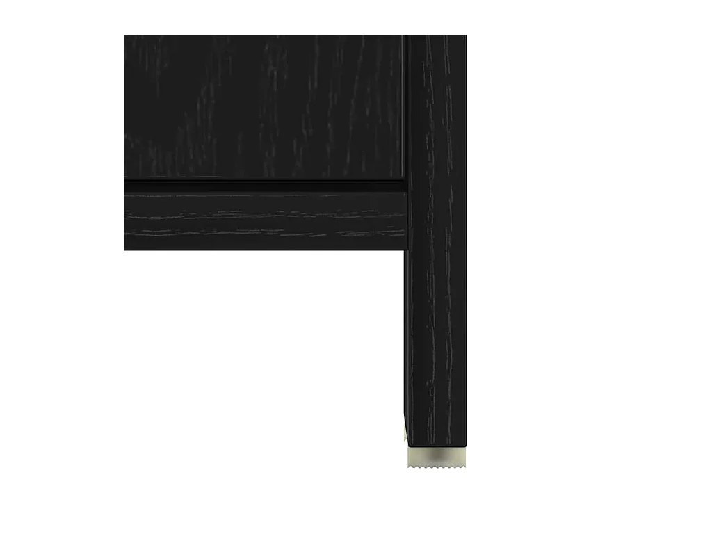 Mobile da bagno con specchio in rovere nero