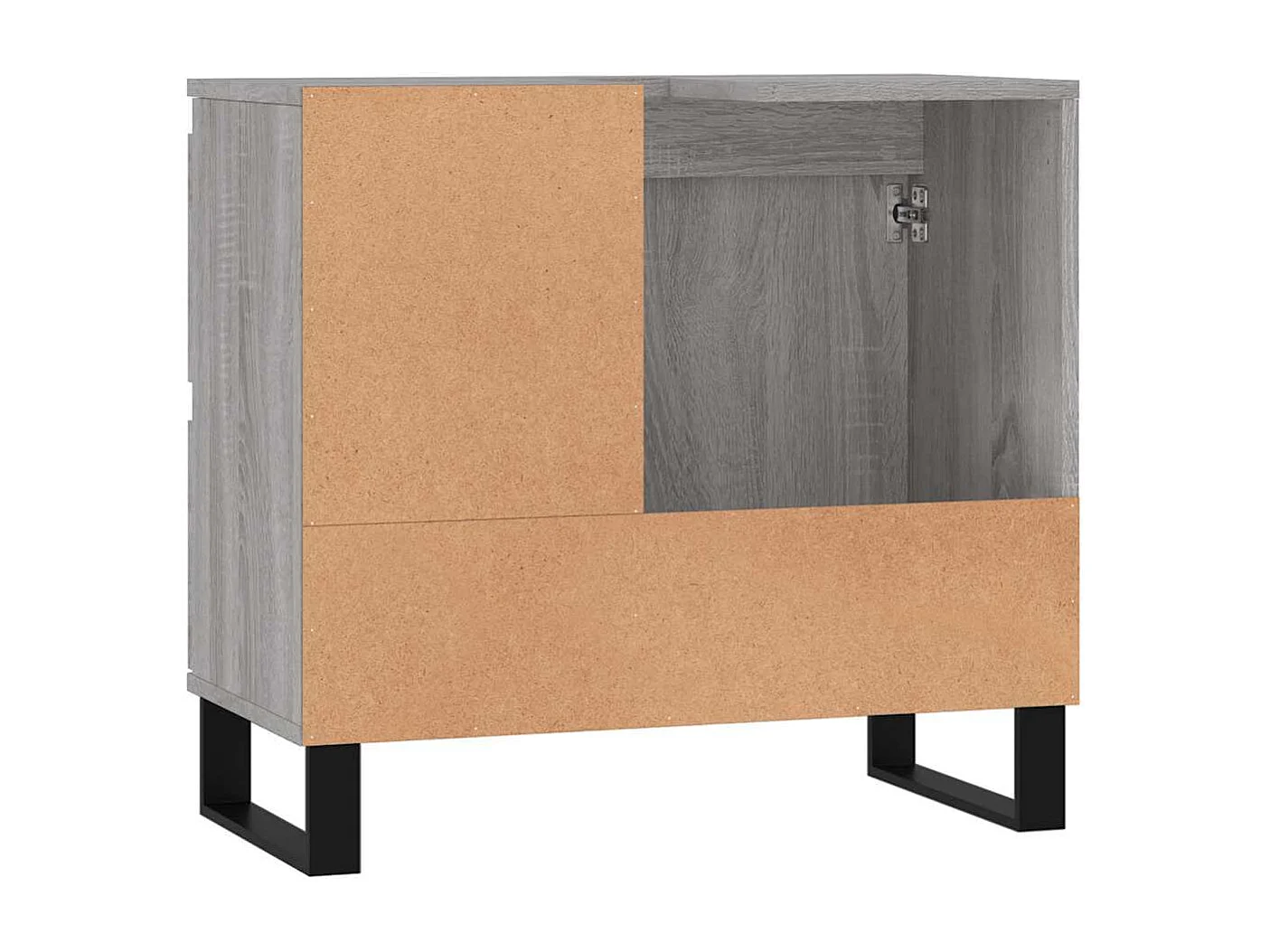 Mueble de baño Sonoma gris 65x33x60 cm madera de ingeniería