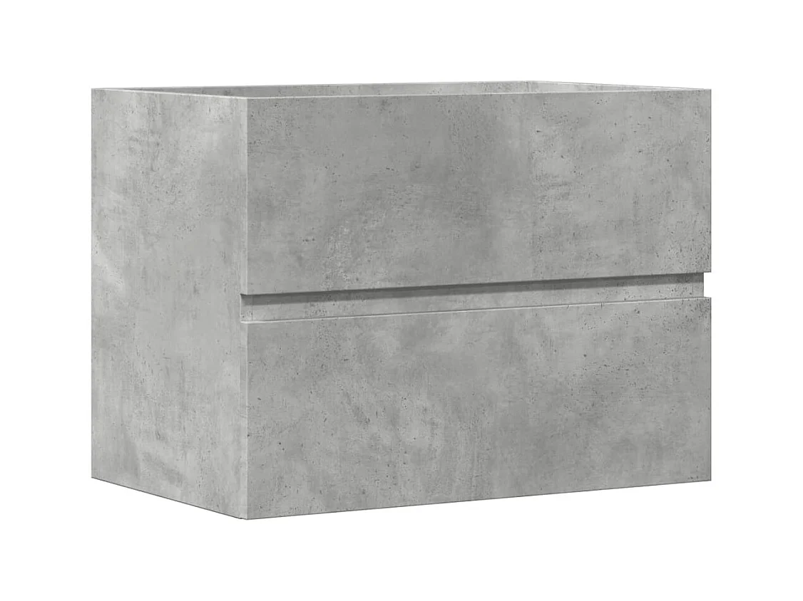 Mueble de baño de madera de ingeniería de color gris hormigón