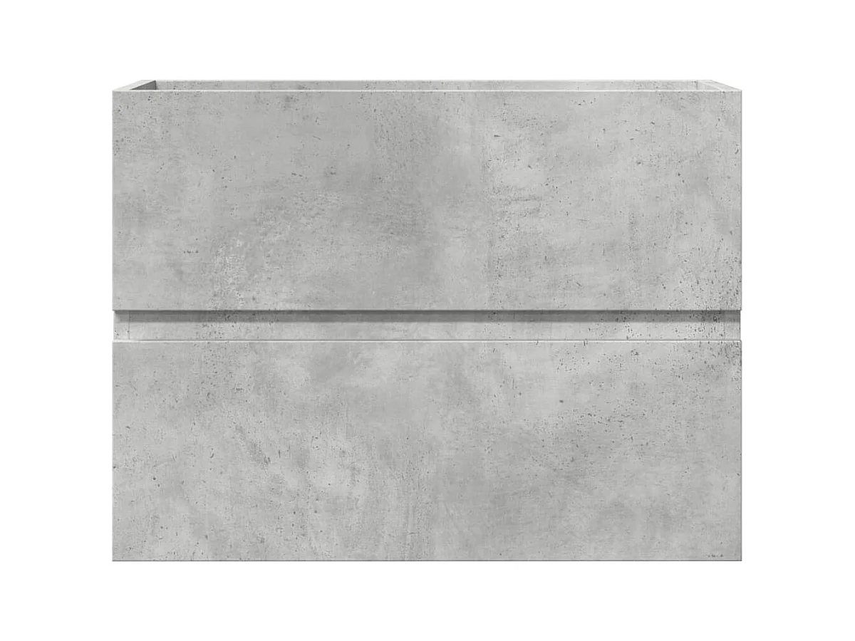 Mueble de baño de madera de ingeniería de color gris hormigón