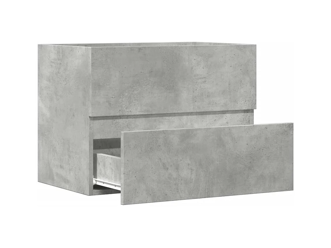 Mueble de baño de madera de ingeniería de color gris hormigón