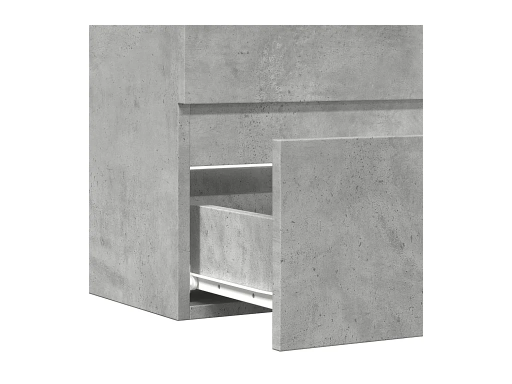 Mueble de baño de madera de ingeniería de color gris hormigón