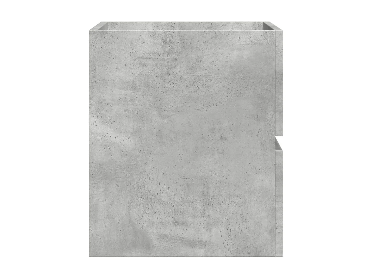 Mobiletto da bagno in legno ingegnerizzato grigio cemento