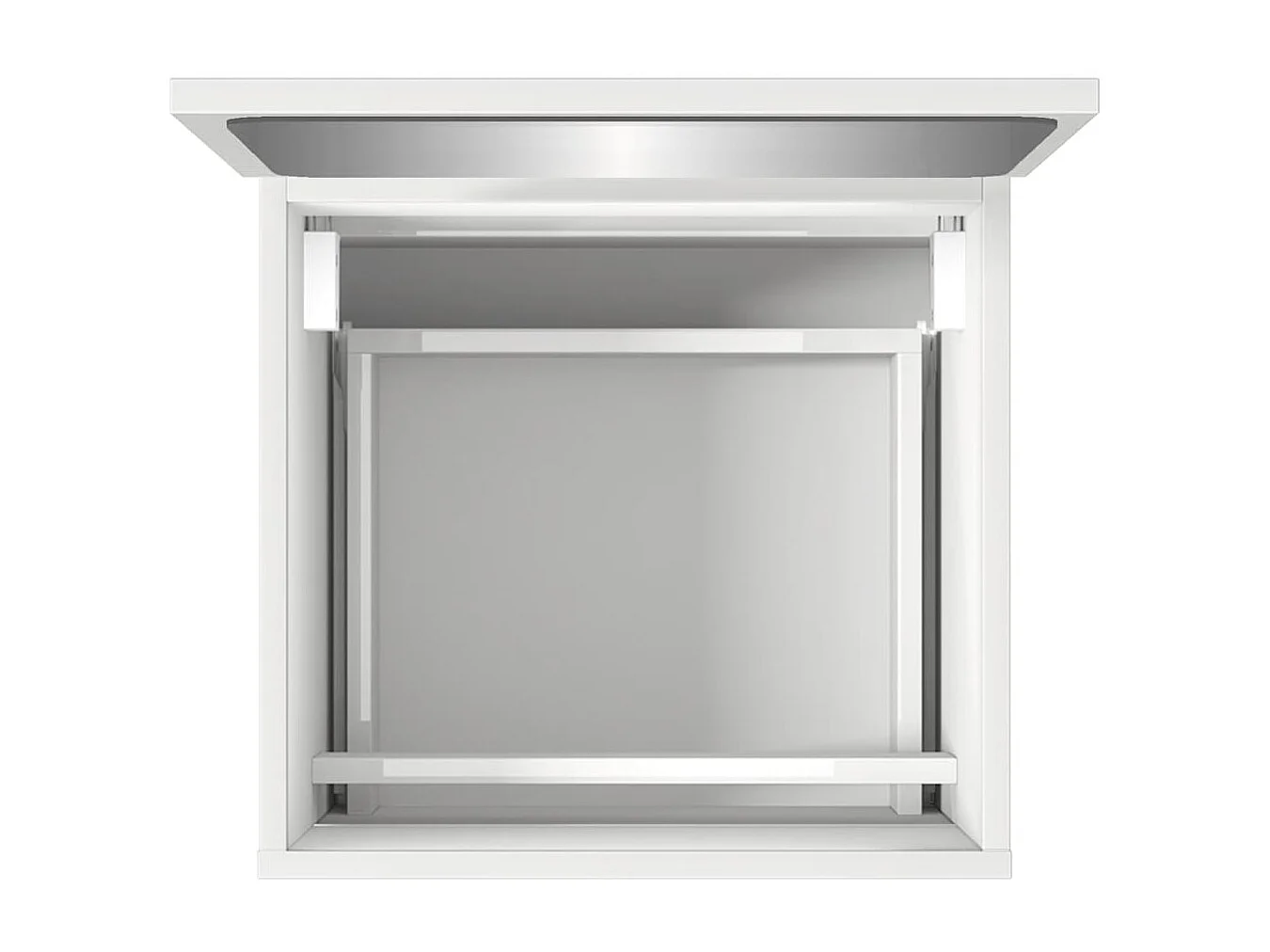 Armoire de salle de bain avec miroir blanc bois d'ingénierie