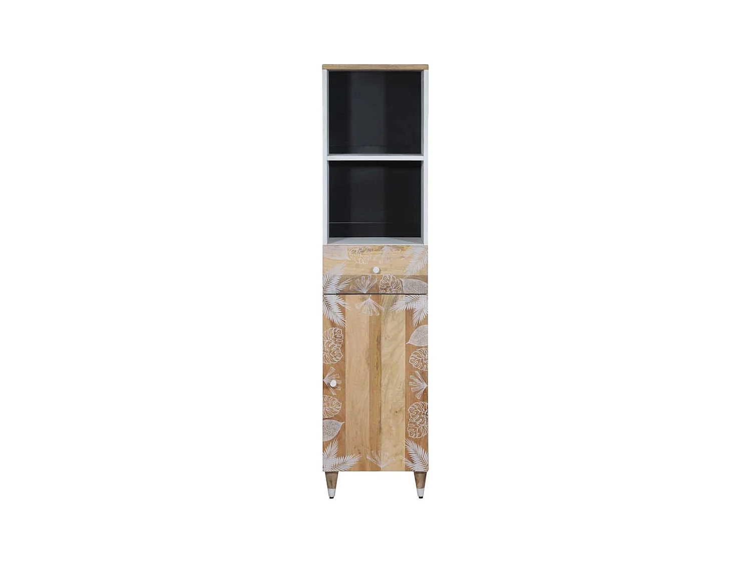 Armoire de salle de bain 38x33,5x160 cm bois massif de manguier
