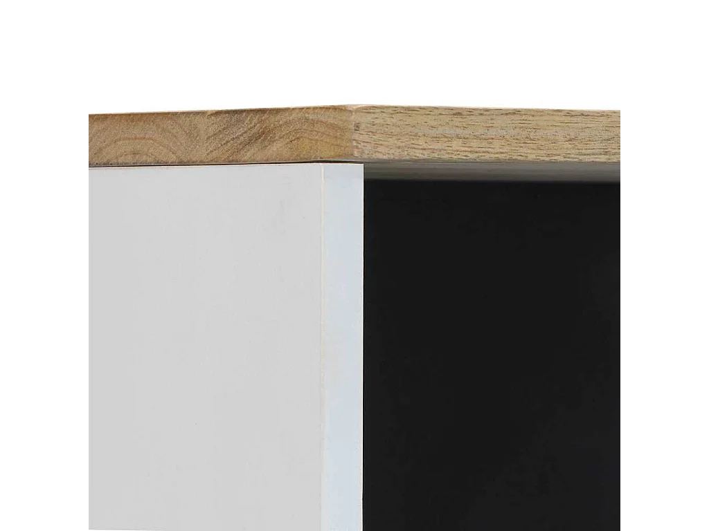 Armoire de salle de bain 38x33,5x160 cm bois massif de manguier